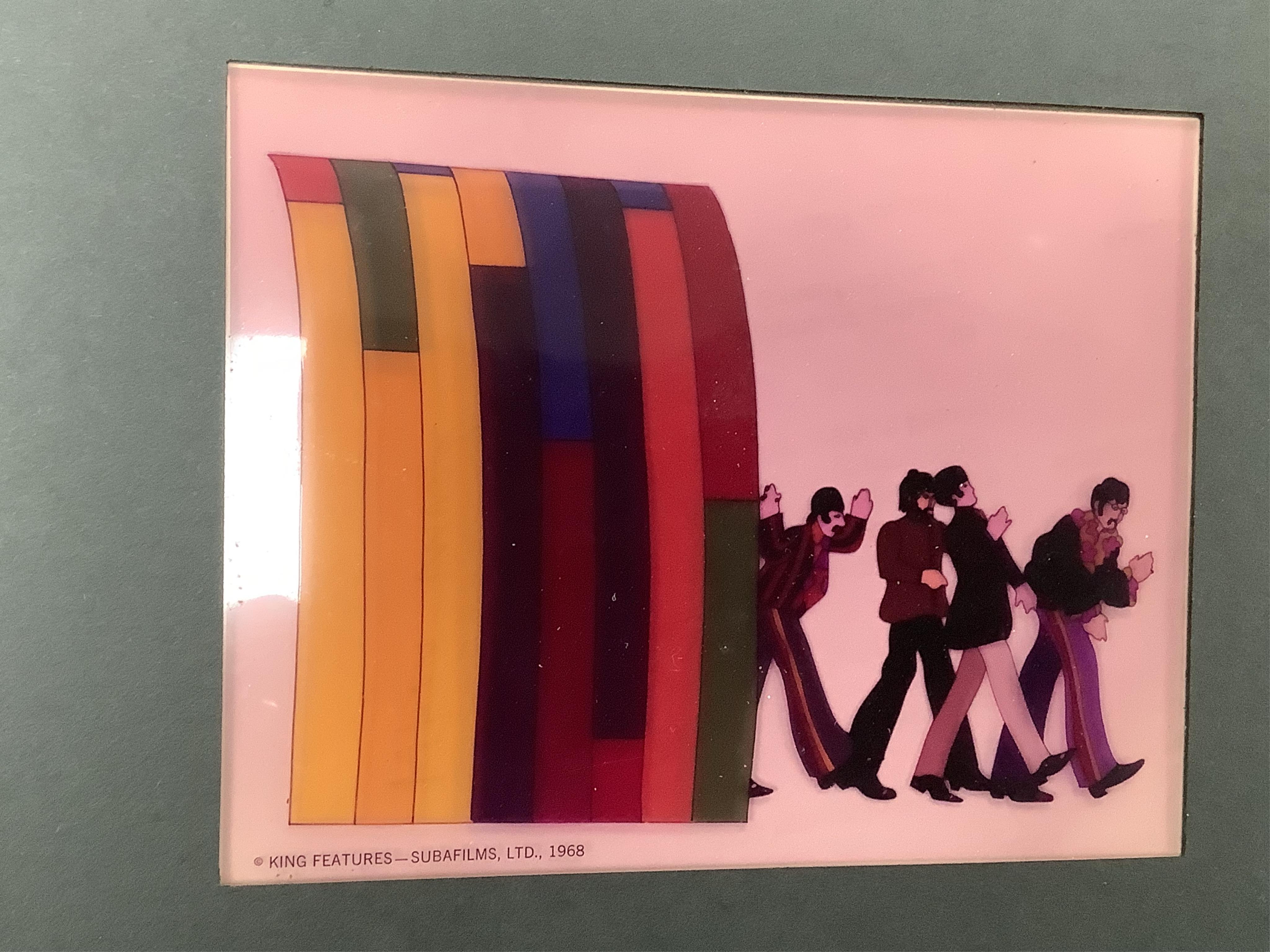 Twenty-seven colour transparencies cells from The Beatles Yellow Submarine, issued by King Features - Subafilms Ltd. 1968.
